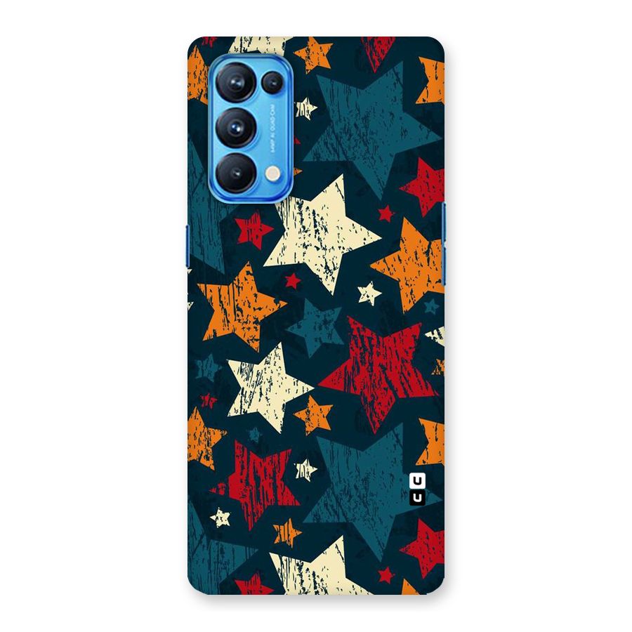 Rugged Star Design Back Case for Oppo Reno5 Pro 5G