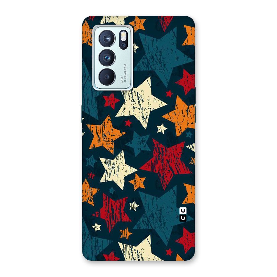 Rugged Star Design Back Case for Oppo Reno6 Pro 5G