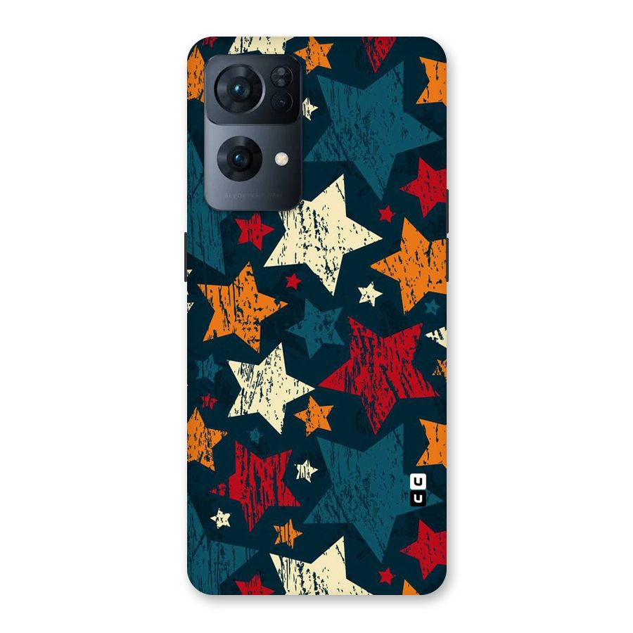 Rugged Star Design Back Case for Oppo Reno7 Pro 5G