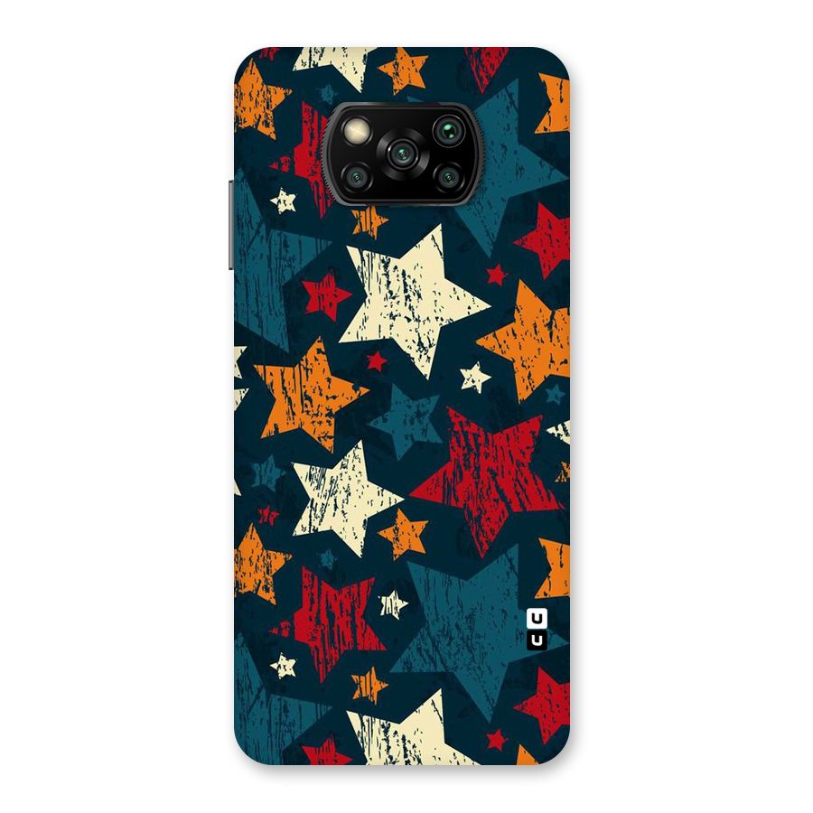 Rugged Star Design Back Case for Poco X3