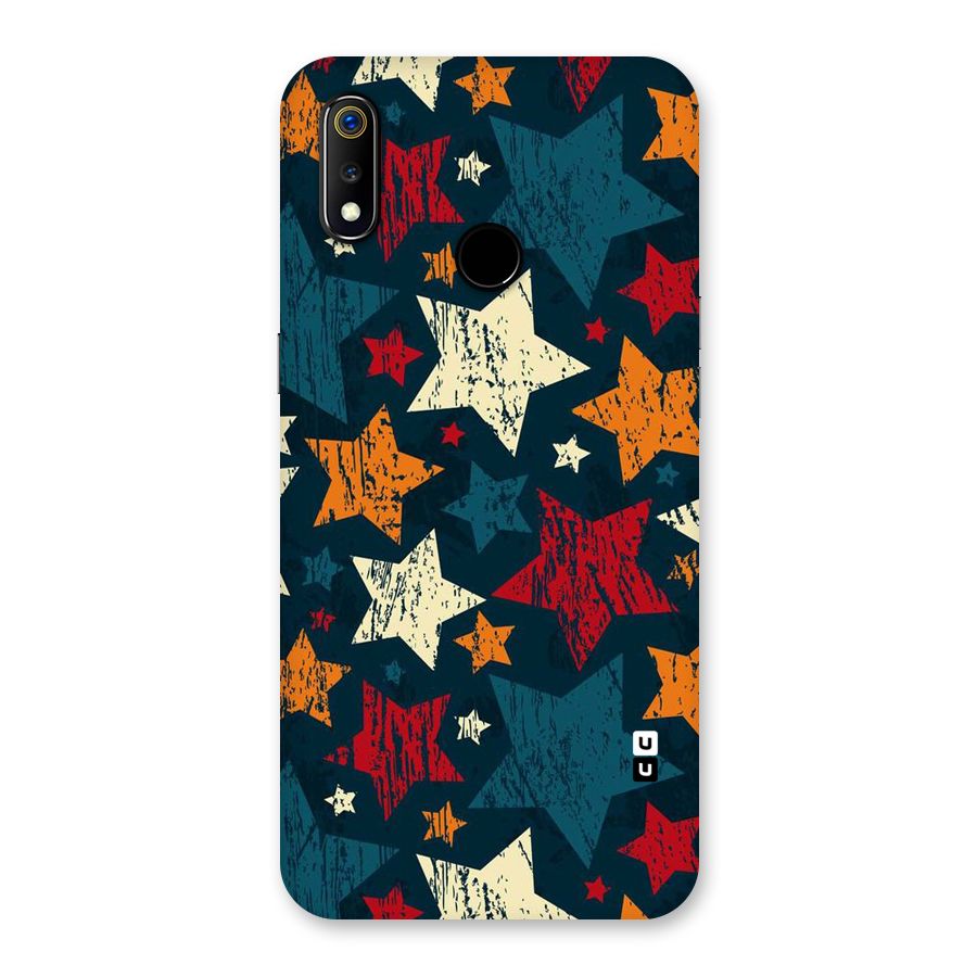 Rugged Star Design Back Case for Realme 3