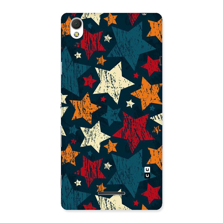 Rugged Star Design Back Case for Sony Xperia T3