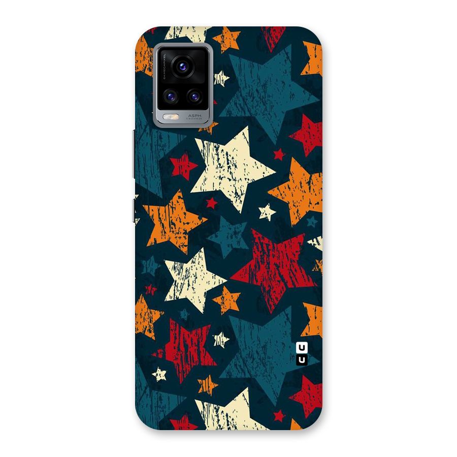 Rugged Star Design Back Case for Vivo V20