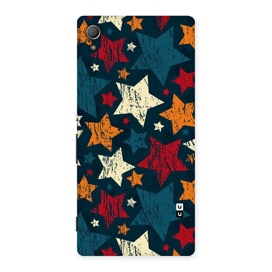 Rugged Star Design Back Case for Xperia Z3 Plus
