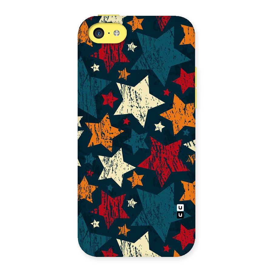 Rugged Star Design Back Case for iPhone 5C