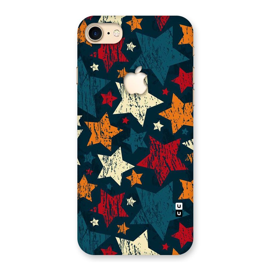 Rugged Star Design Back Case for iPhone 7 Apple Cut