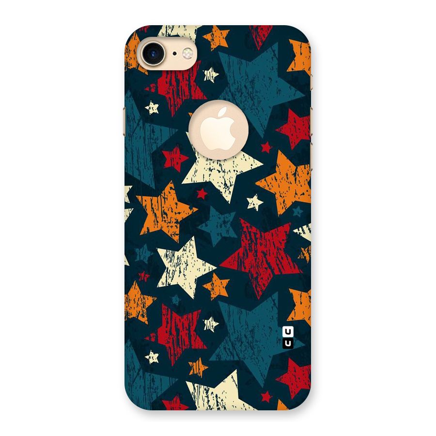 Rugged Star Design Back Case for iPhone 7 Logo Cut
