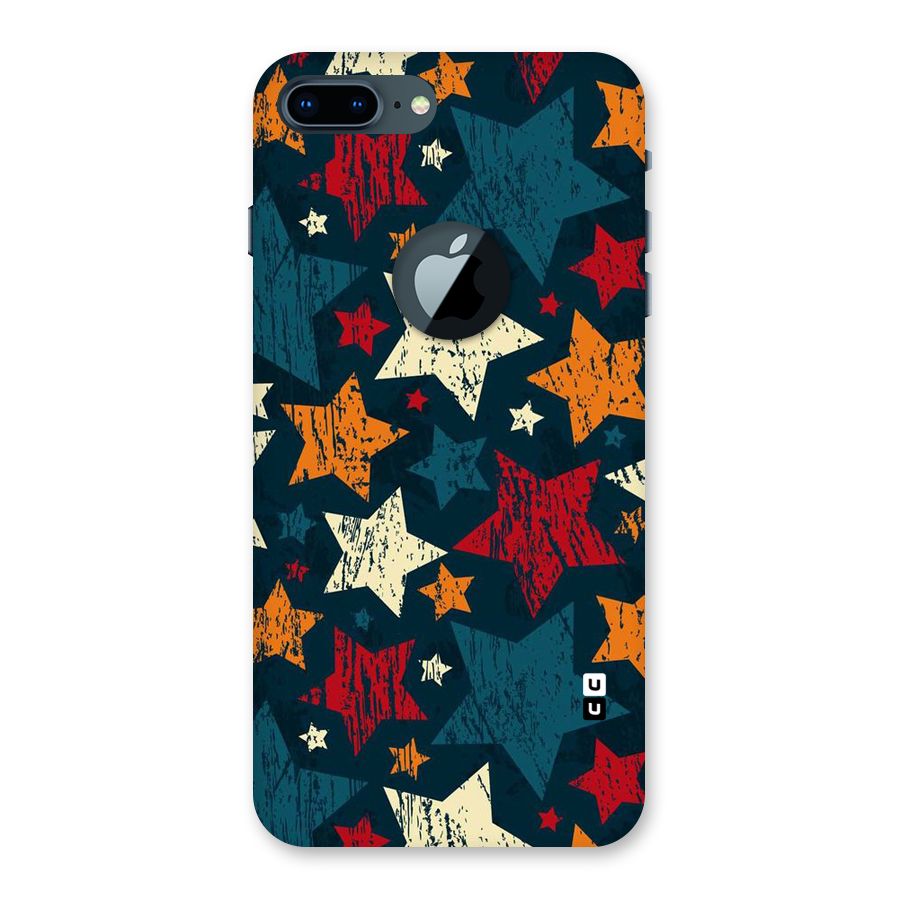 Rugged Star Design Back Case for iPhone 7 Plus Logo Cut
