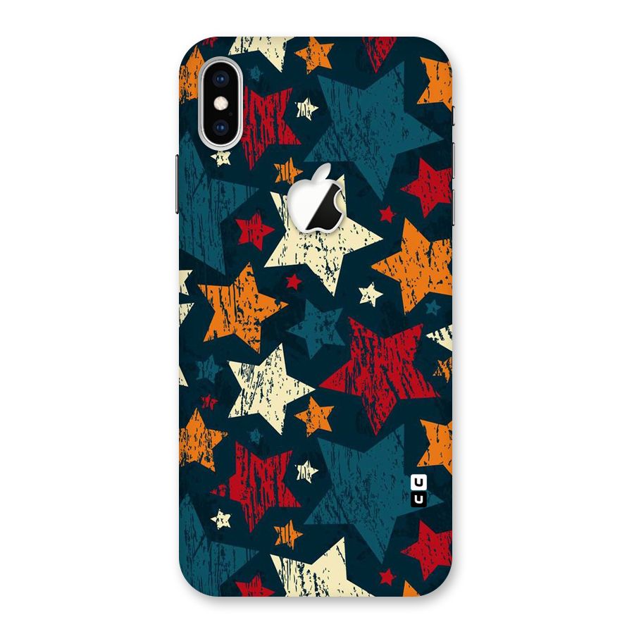 Rugged Star Design Back Case for iPhone XS Max Apple Cut