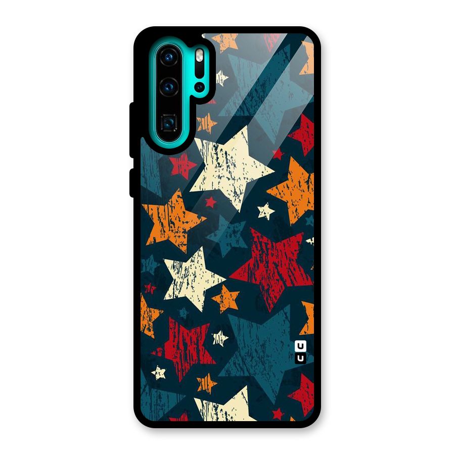 Rugged Star Design Glass Back Case for Huawei P30 Pro