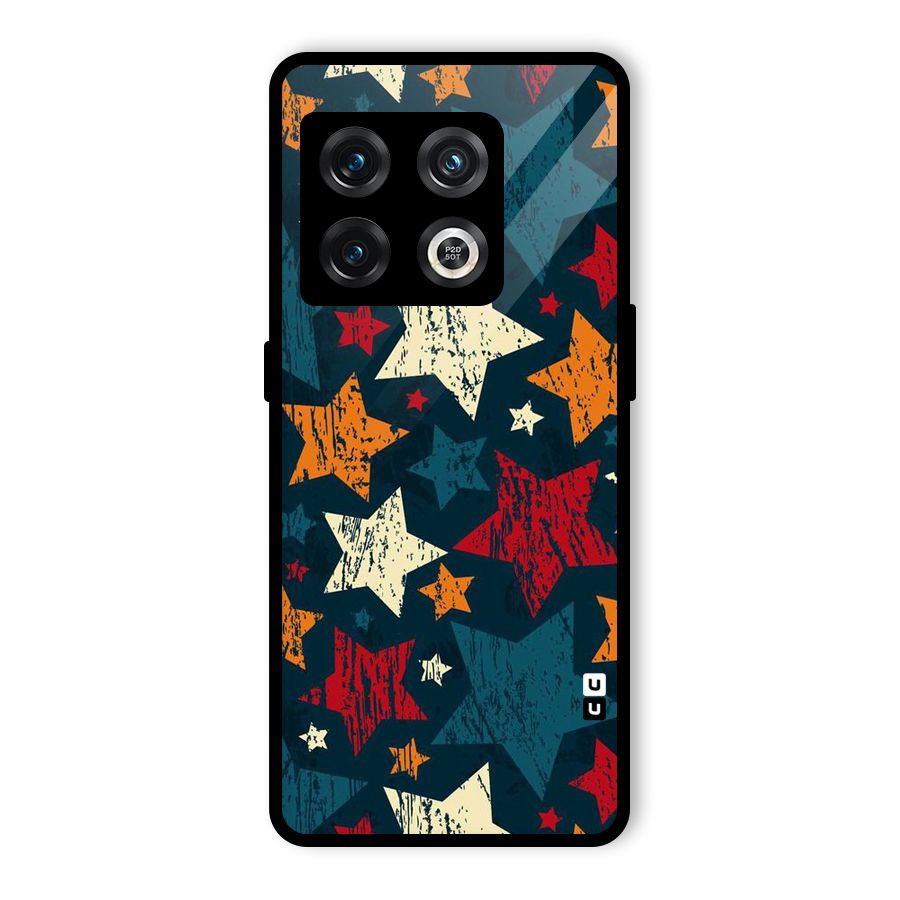 Rugged Star Design Glass Back Case for OnePlus 10 Pro 5G