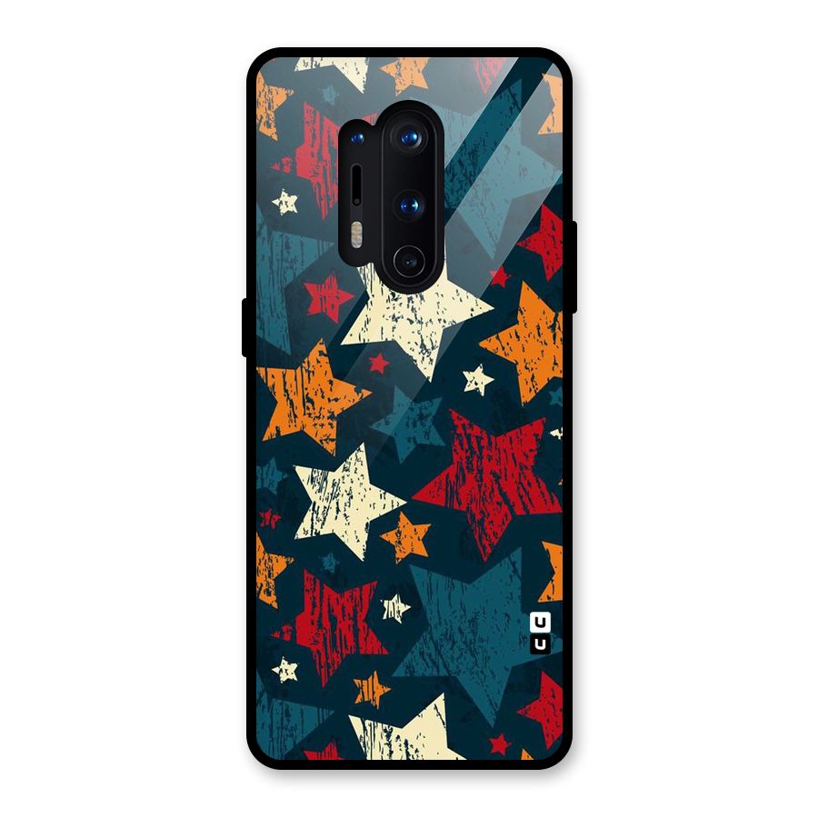 Rugged Star Design Glass Back Case for OnePlus 8 Pro