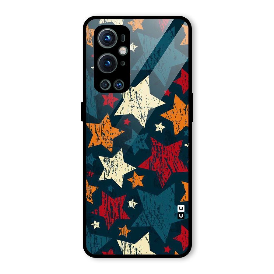 Rugged Star Design Glass Back Case for OnePlus 9 Pro