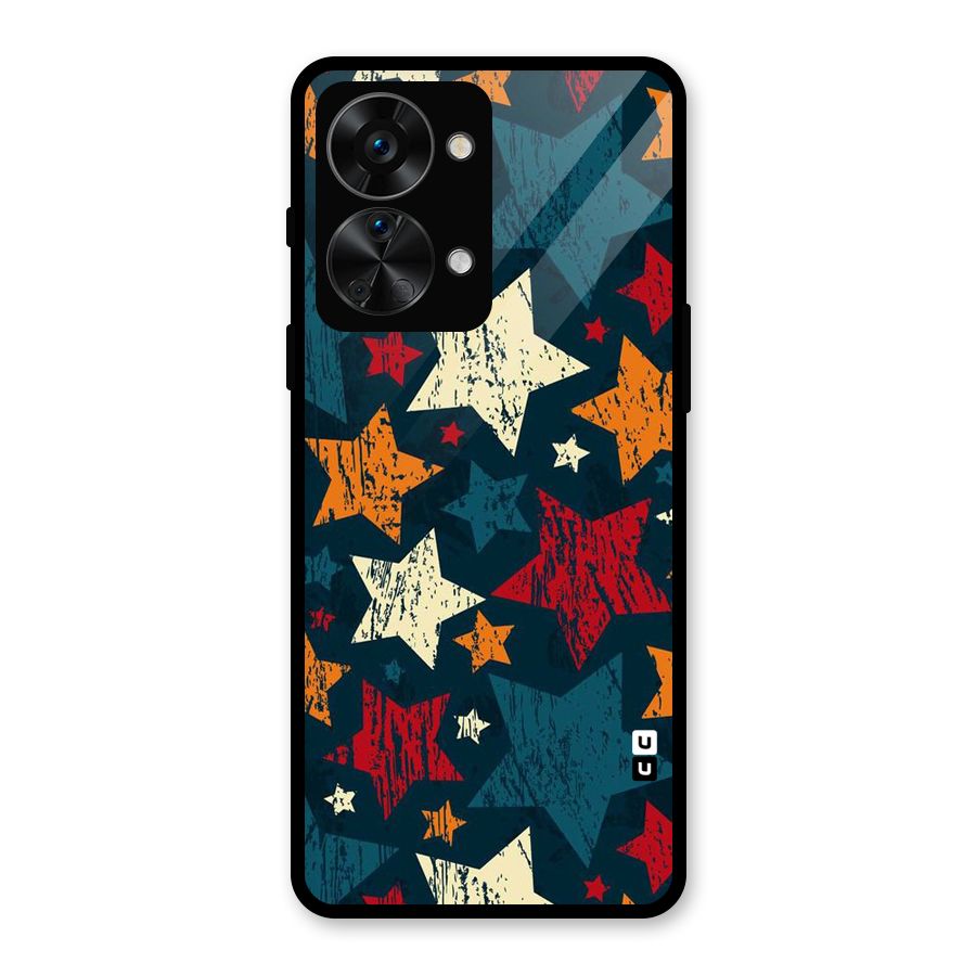 Rugged Star Design Glass Back Case for OnePlus Nord 2T