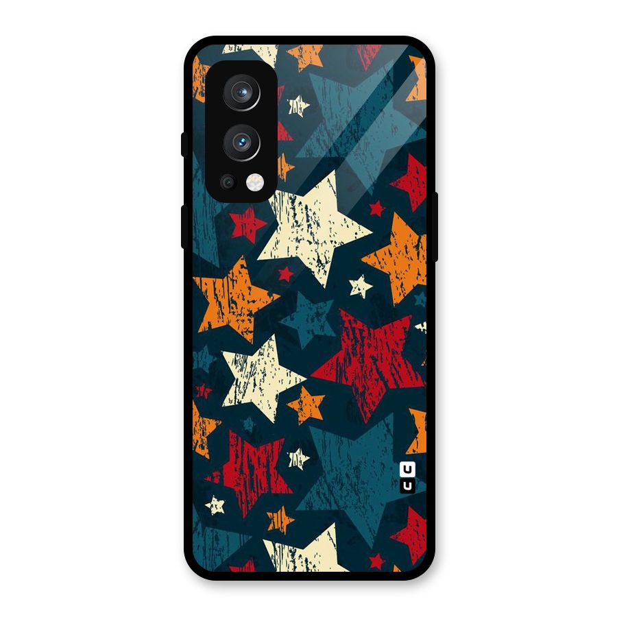 Rugged Star Design Glass Back Case for OnePlus Nord 2 5G