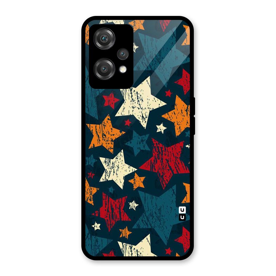 Rugged Star Design Glass Back Case for OnePlus Nord CE 2 Lite 5G