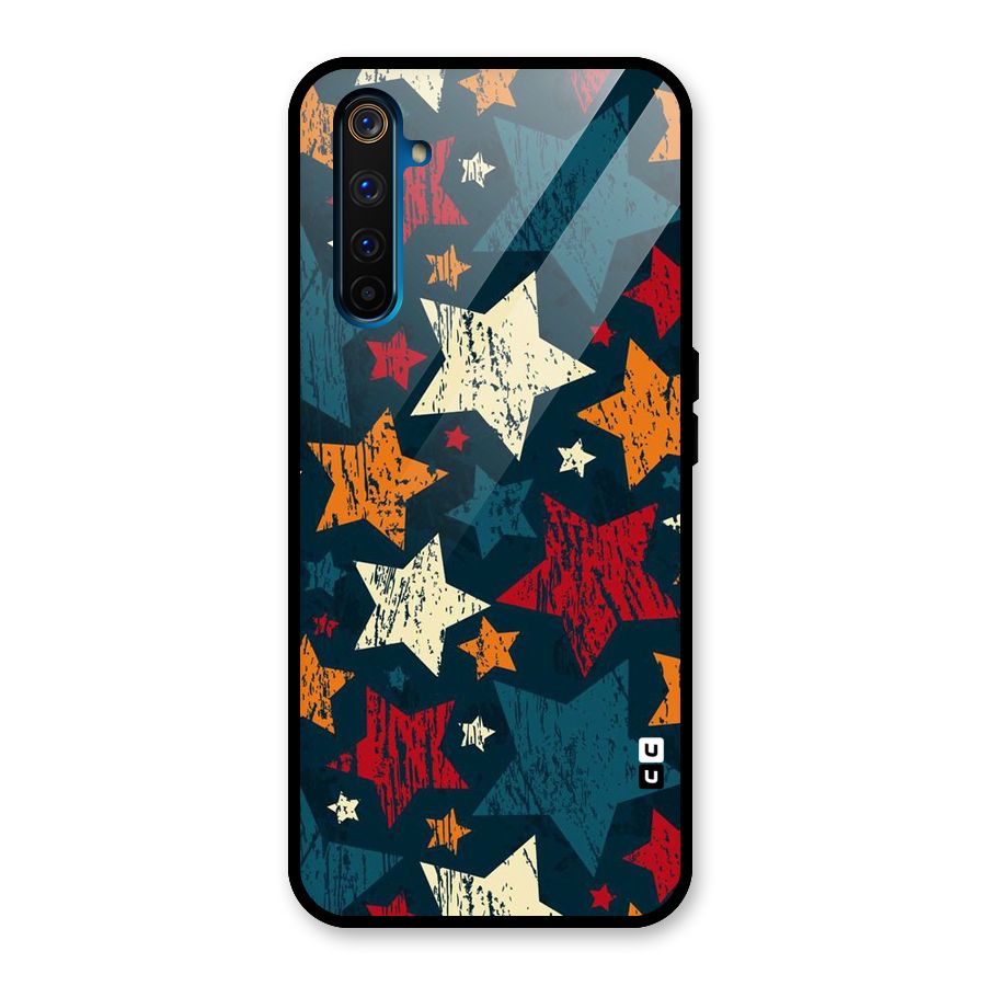 Rugged Star Design Glass Back Case for Realme 6 Pro
