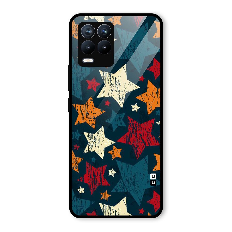 Rugged Star Design Glass Back Case for Realme 8 Pro