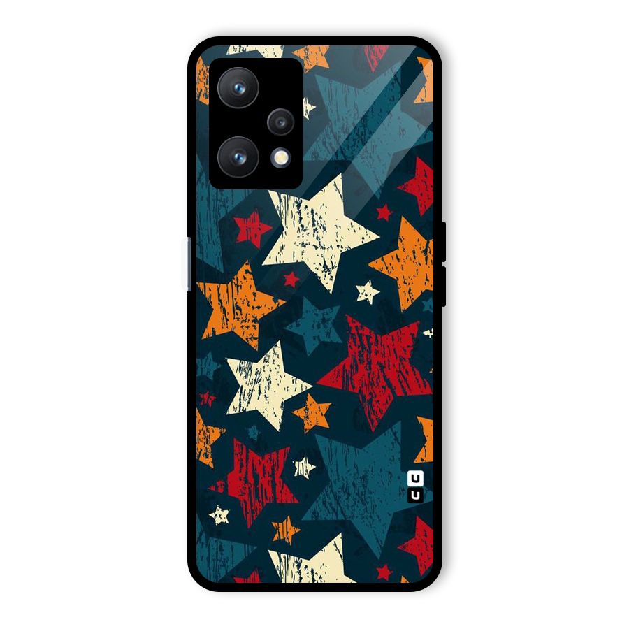Rugged Star Design Glass Back Case for Realme 9 Pro 5G