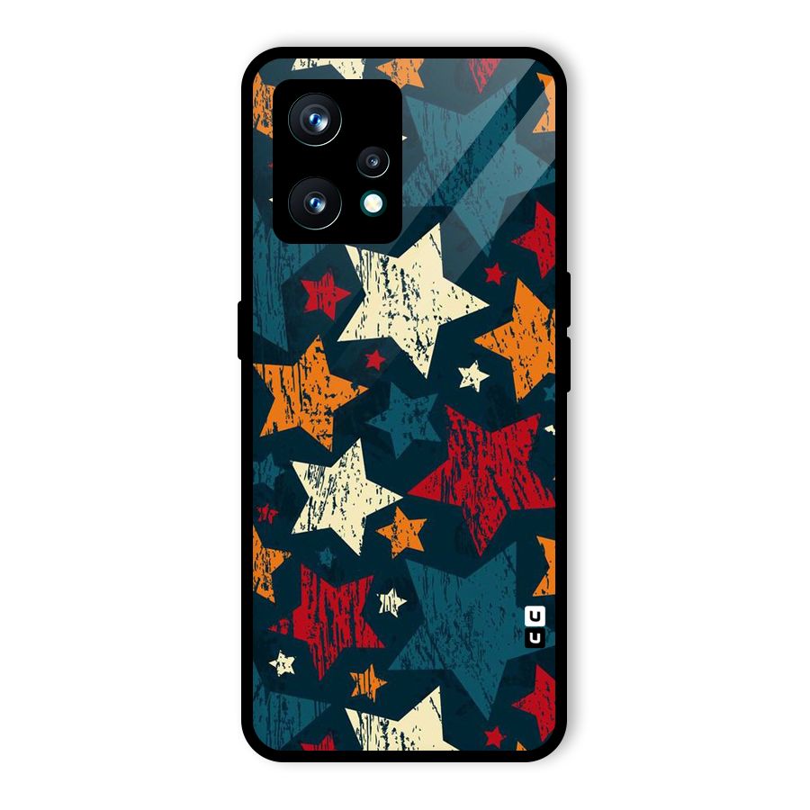 Rugged Star Design Glass Back Case for Realme 9 Pro Plus 5G