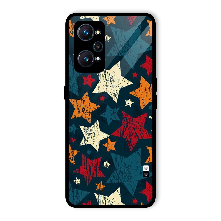 Rugged Star Design Glass Back Case for Realme GT Neo2