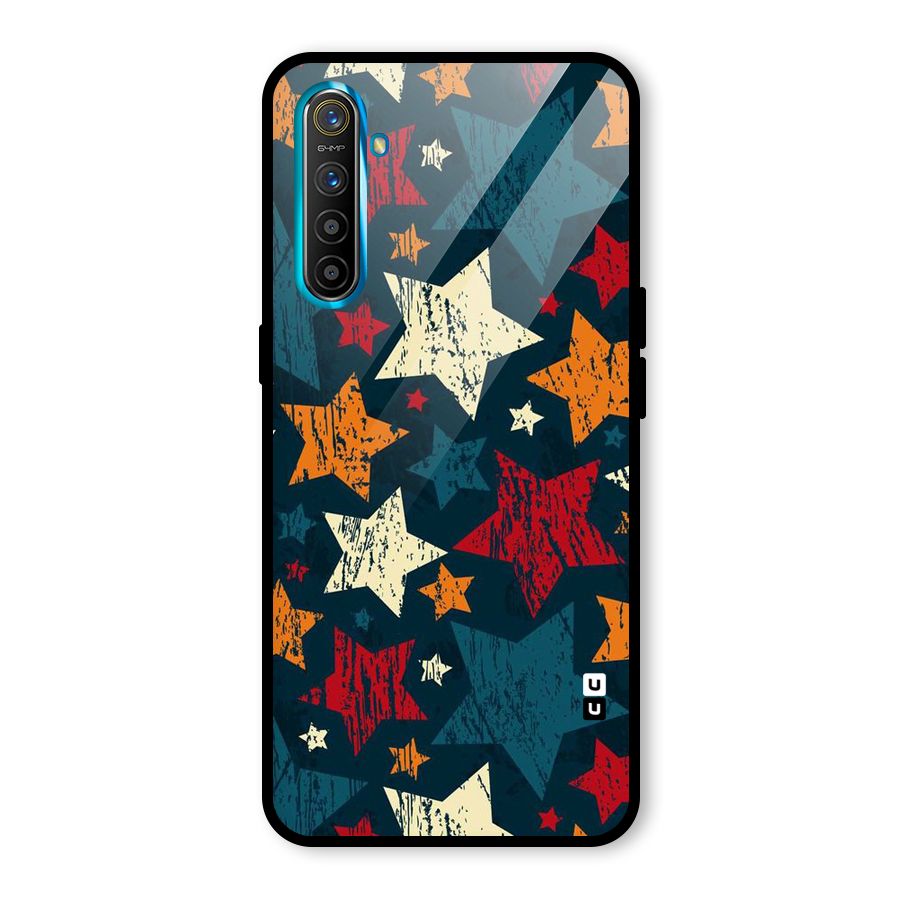 Rugged Star Design Glass Back Case for Realme X2