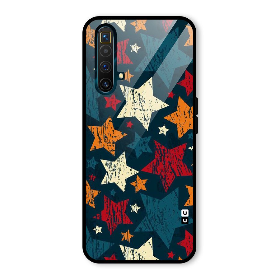 Rugged Star Design Glass Back Case for Realme X3 SuperZoom