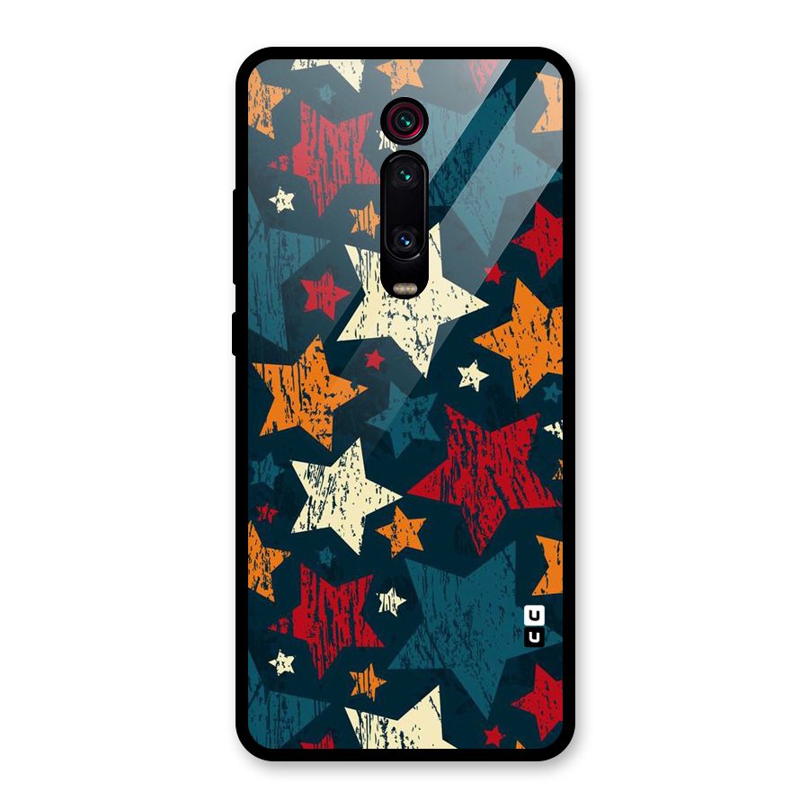 Rugged Star Design Glass Back Case for Redmi K20 Pro