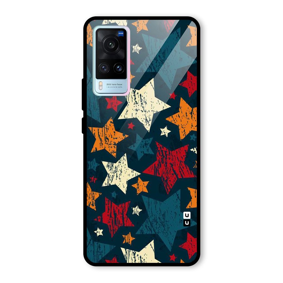 Rugged Star Design Glass Back Case for Vivo X60
