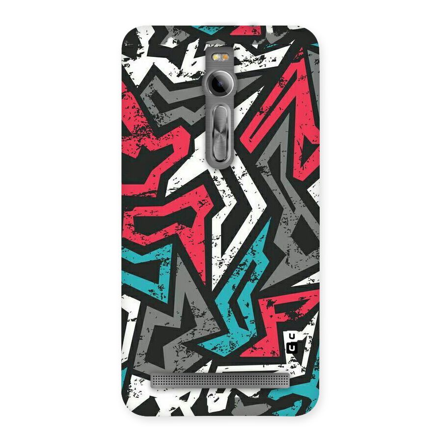 Rugged Strike Abstract Back Case for Asus Zenfone 2