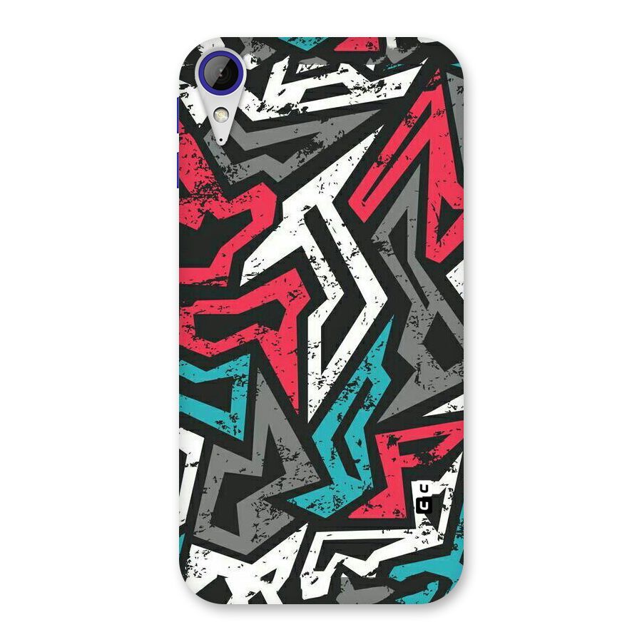 Rugged Strike Abstract Back Case for Desire 830