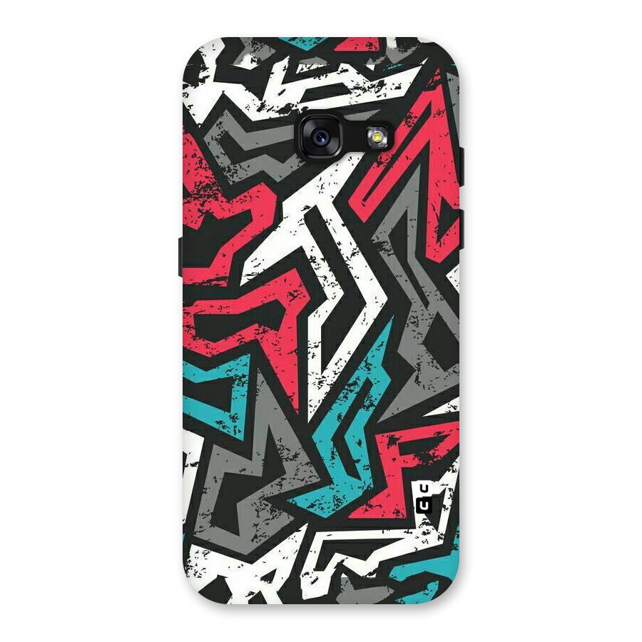Rugged Strike Abstract Back Case for Galaxy A3 (2017)