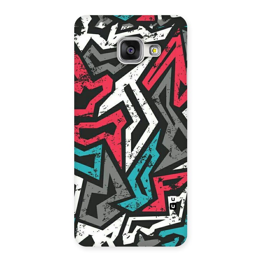 Rugged Strike Abstract Back Case for Galaxy A3 2016