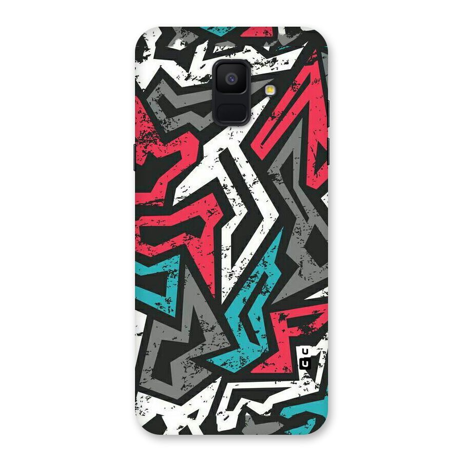 Rugged Strike Abstract Back Case for Galaxy A6 (2018)