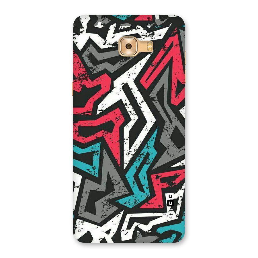 Rugged Strike Abstract Back Case for Galaxy C9 Pro