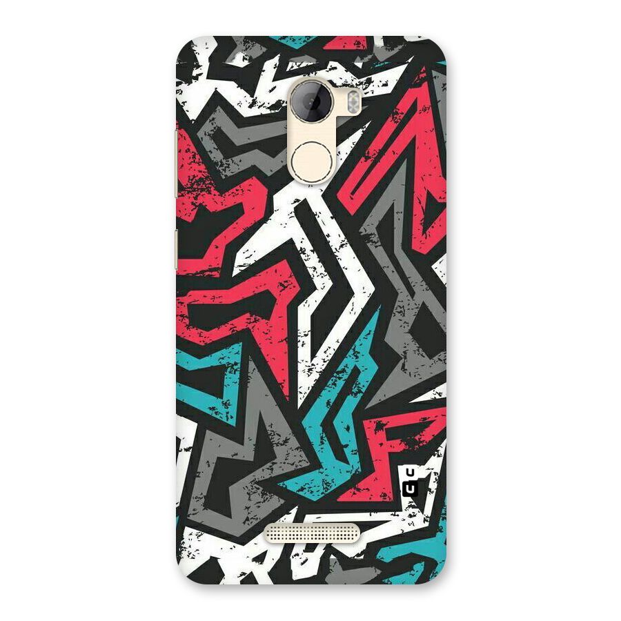 Rugged Strike Abstract Back Case for Gionee A1 LIte