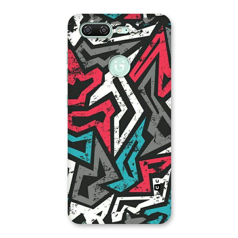Rugged Strike Abstract Back Case for Gionee S10
