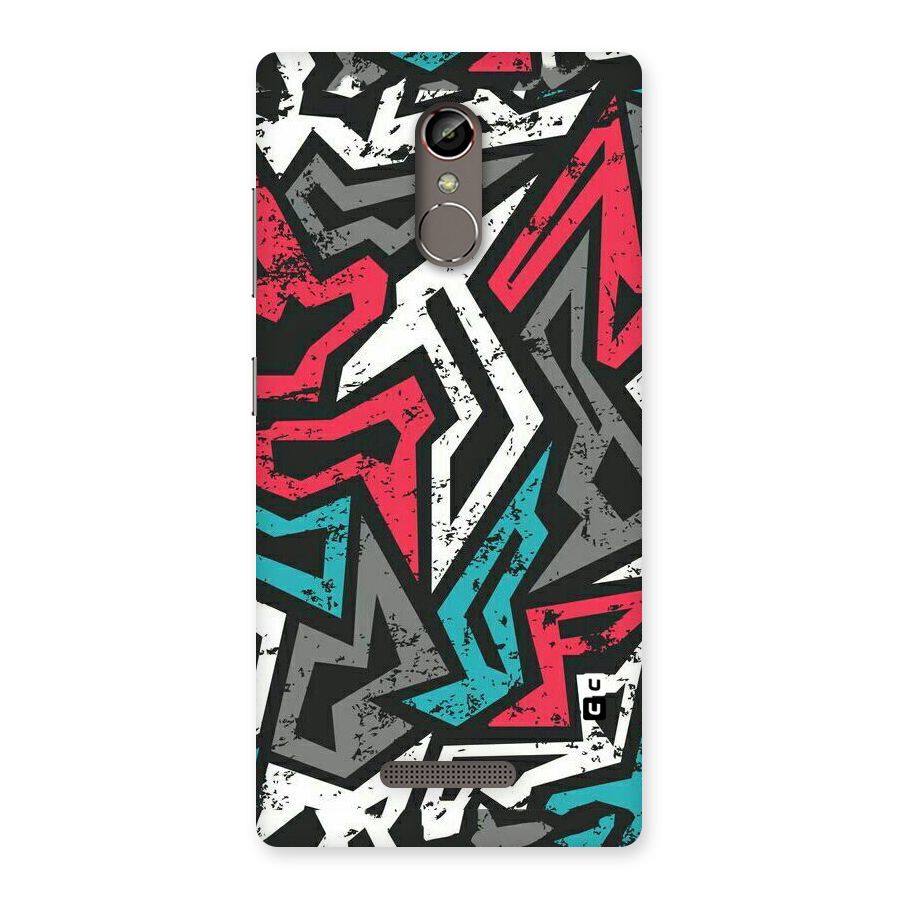 Rugged Strike Abstract Back Case for Gionee S6s
