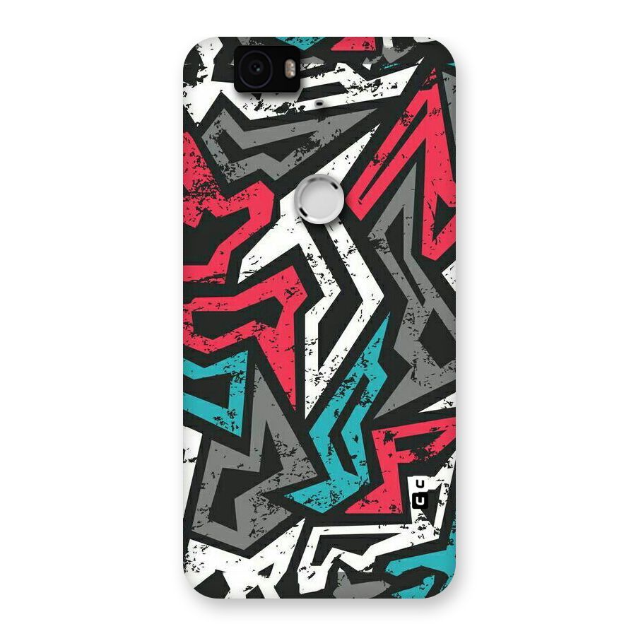 Rugged Strike Abstract Back Case for Google Nexus-6P
