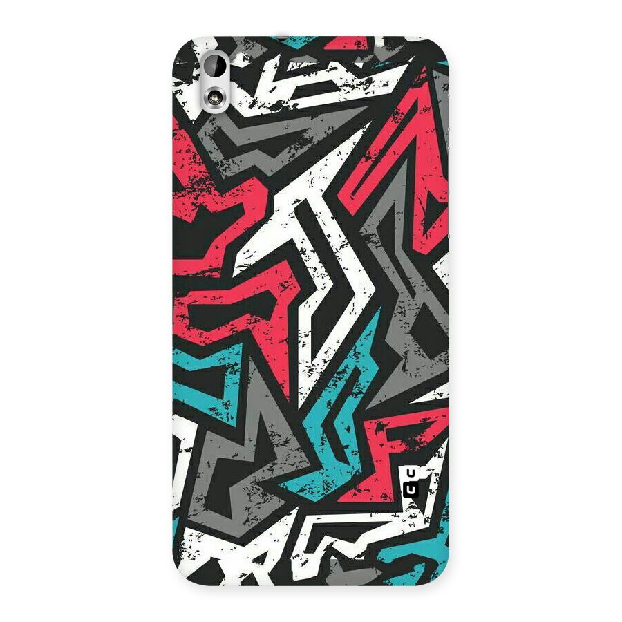 Rugged Strike Abstract Back Case for HTC Desire 816g