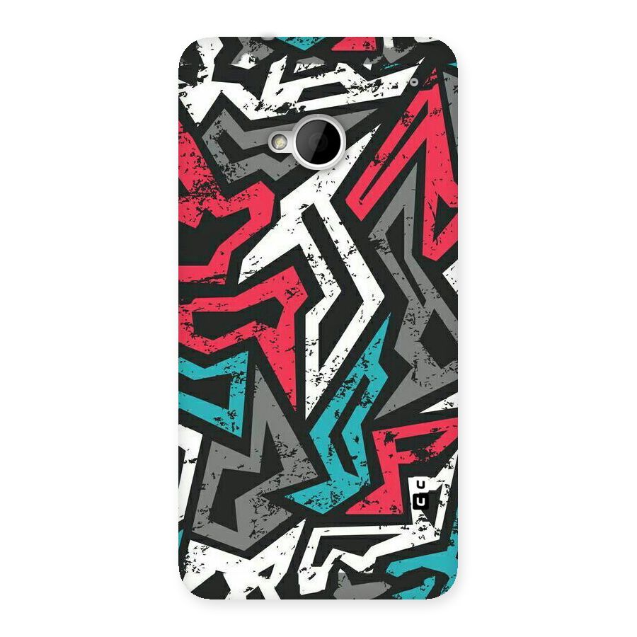 Rugged Strike Abstract Back Case for HTC One M7