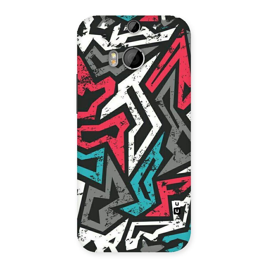 Rugged Strike Abstract Back Case for HTC One M8