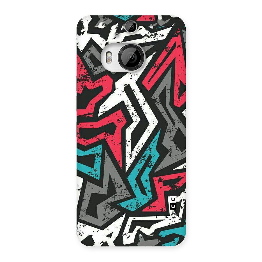 Rugged Strike Abstract Back Case for HTC One M9 Plus