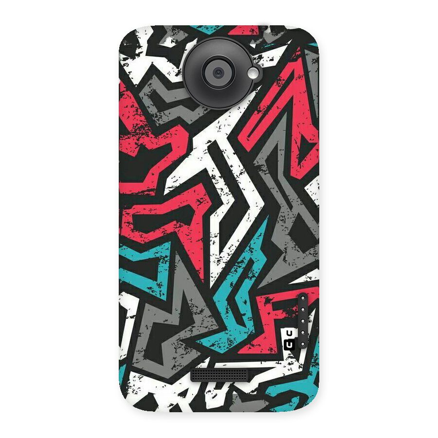 Rugged Strike Abstract Back Case for HTC One X