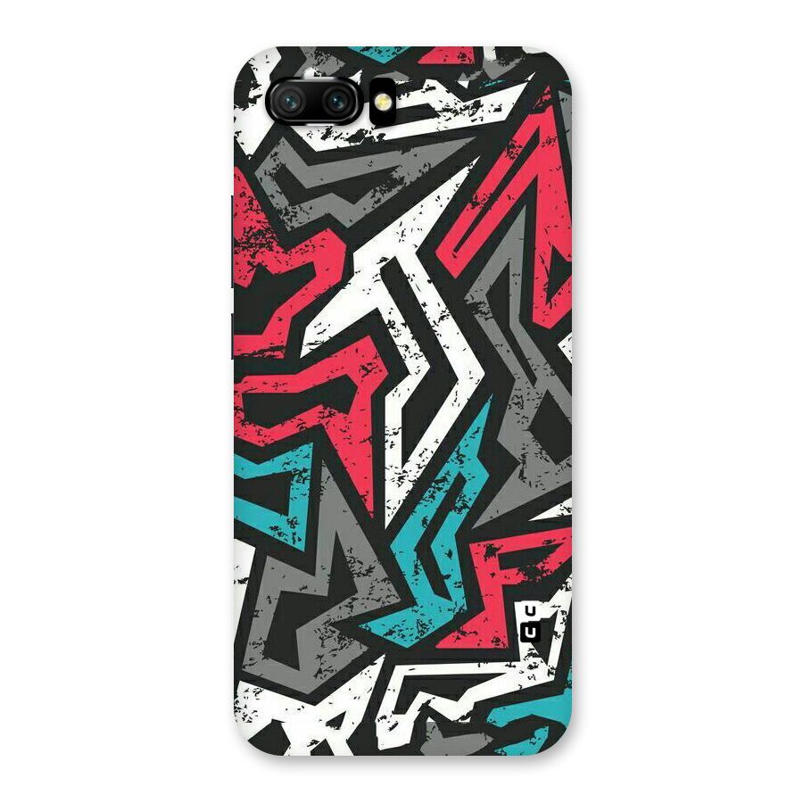 Rugged Strike Abstract Back Case for Honor 10