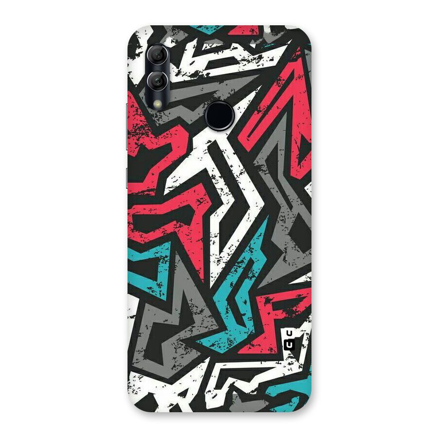 Rugged Strike Abstract Back Case for Honor 10 Lite