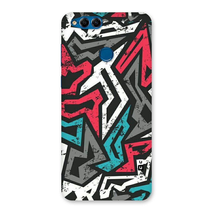 Rugged Strike Abstract Back Case for Honor 7X
