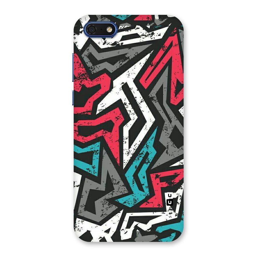 Rugged Strike Abstract Back Case for Honor 7s
