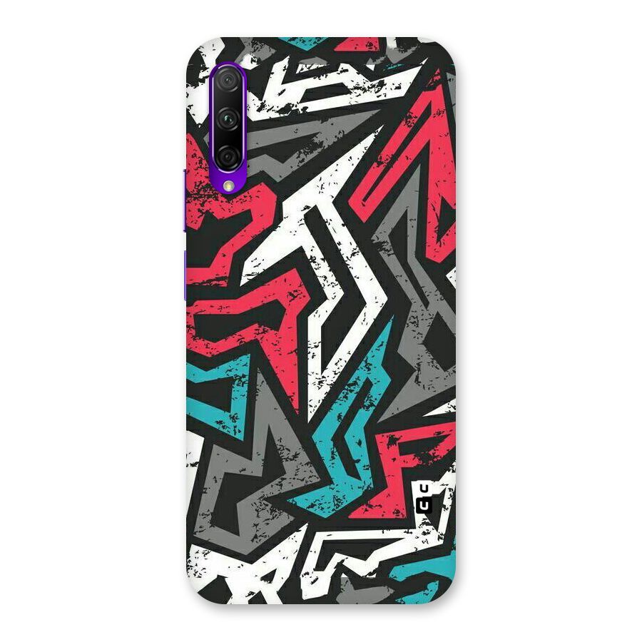 Rugged Strike Abstract Back Case for Honor 9X Pro