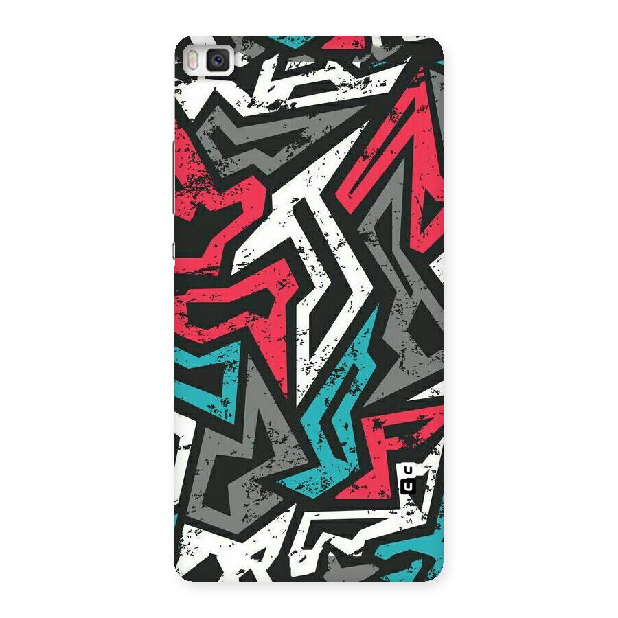 Rugged Strike Abstract Back Case for Huawei P8
